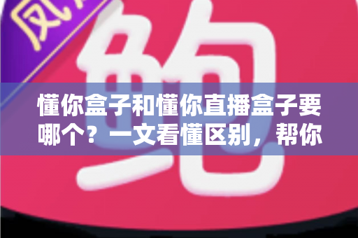 懂你盒子和懂你直播盒子要哪个?一文看懂区别,帮你选出最合适的观影利器 懂你盒子和懂你直播盒子要哪个?一文看懂区别,帮你选出最合适的观影利器