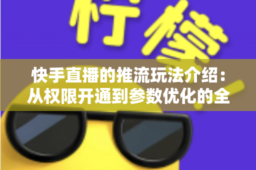 快手直播的推流玩法介绍：从权限开通到参数优化的全流程实战指南